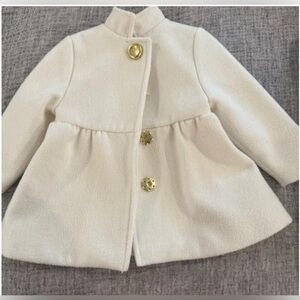 Beaufort Bonnet Girl’s 3T Company Palmetto Pearl Pea Coat  Pink Lined Snap Close